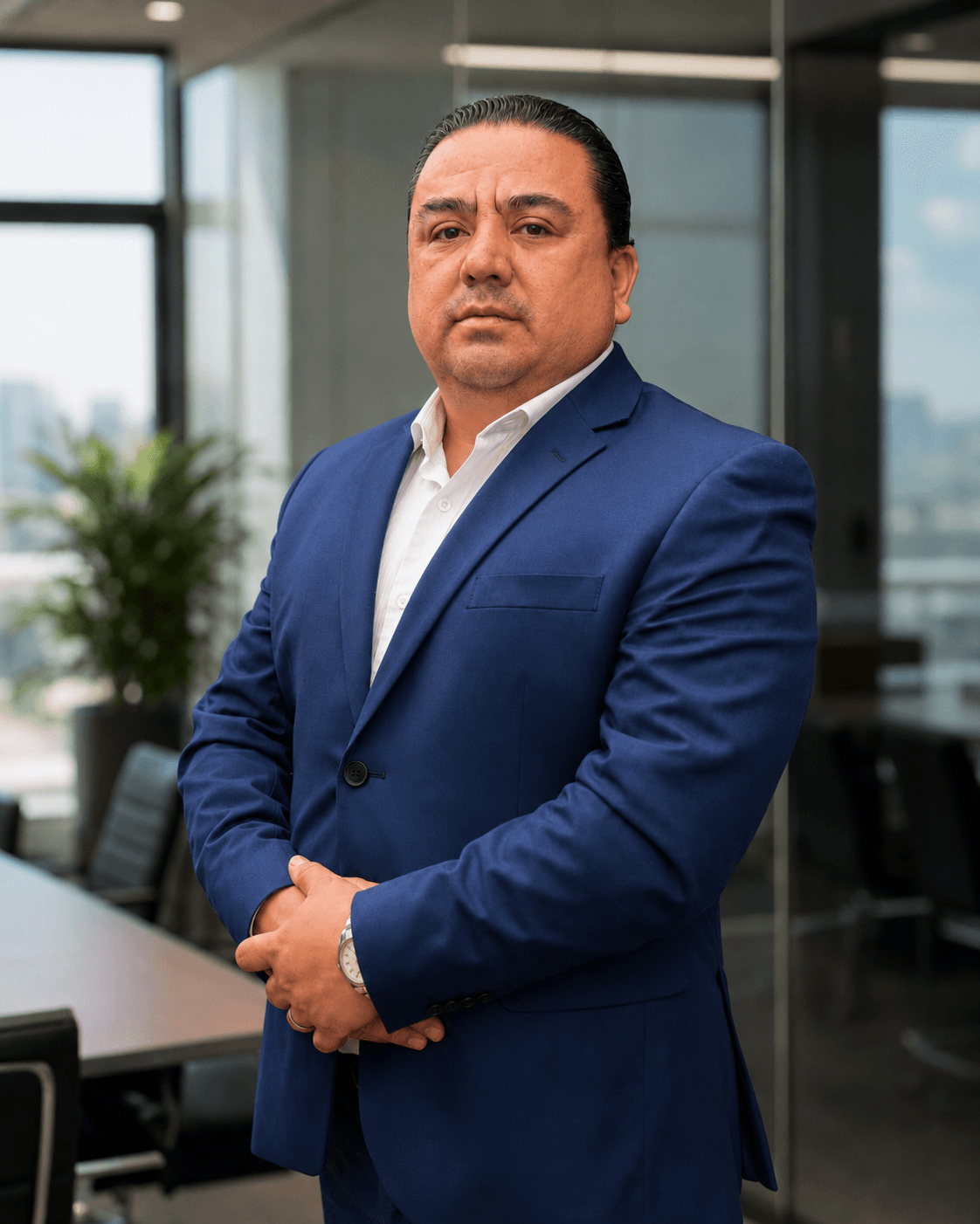 Omar Vargas en una oficina corporativa, territorio Capital de Nexus Impulso